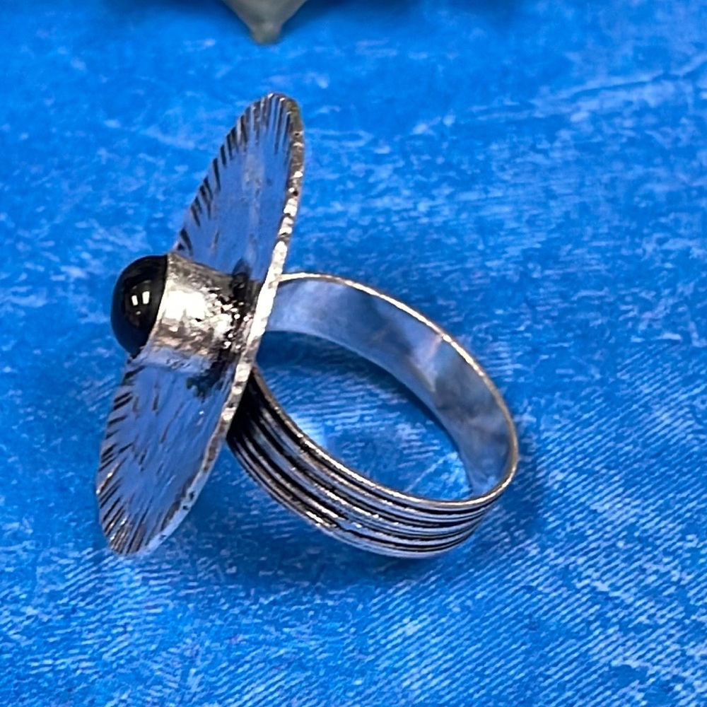 Onyx Shield Ring - image 4